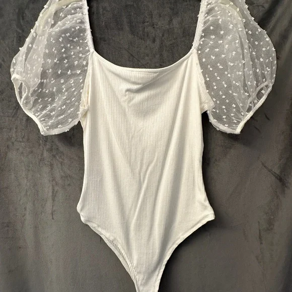 Altar'd State White Bodysuit - Picture 2 of 4